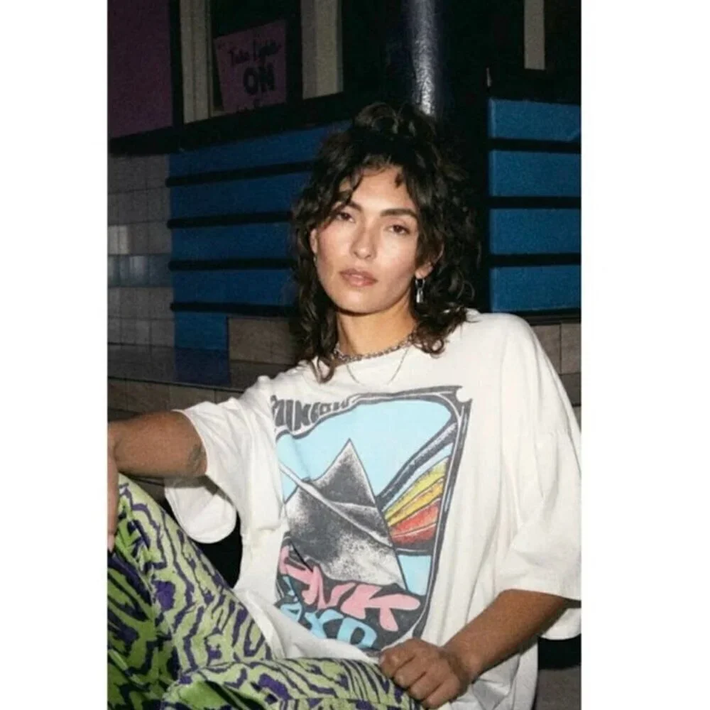 NEW Daydreamer Pink Floyd Mothers Prism Tee in Vintage White - One Size - Picture 9 of 12